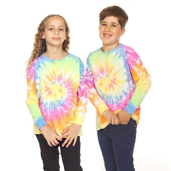 DARESAY Boys & Girls Tie Dye Tees Short Sleeve and Long Sleeve