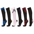 thumbnail image 1 of DARESAY Knee High Athletic Compression Energy Socks Medical Men Women, Circulation and Recovery - 6-Pack, 1 of 6