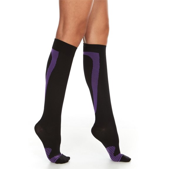 DARESAY Knee High Athletic Compression Energy Socks Medical Men Women, Circulation and Recovery
