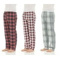 thumbnail image 1 of DARESAY Men's Cotton Super-Soft Flannel Plaid Pajama Pants/Lounge Bottoms with Pockets Pack A 3 Pack, 1 of 5