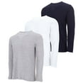 thumbnail image 1 of DARESAY Men's Thermal Crew Long Sleeve Henley Tops Base Layer Shirt-3 & 4-Pack (Up to 3X), 1 of 6
