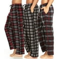 thumbnail image 1 of DARESAY Men’s 3-Pack Microfleece Pajama Pants with Pockets & Drawstring – Soft Lounge & Sleep Pants, Up to 3XL, 1 of 9