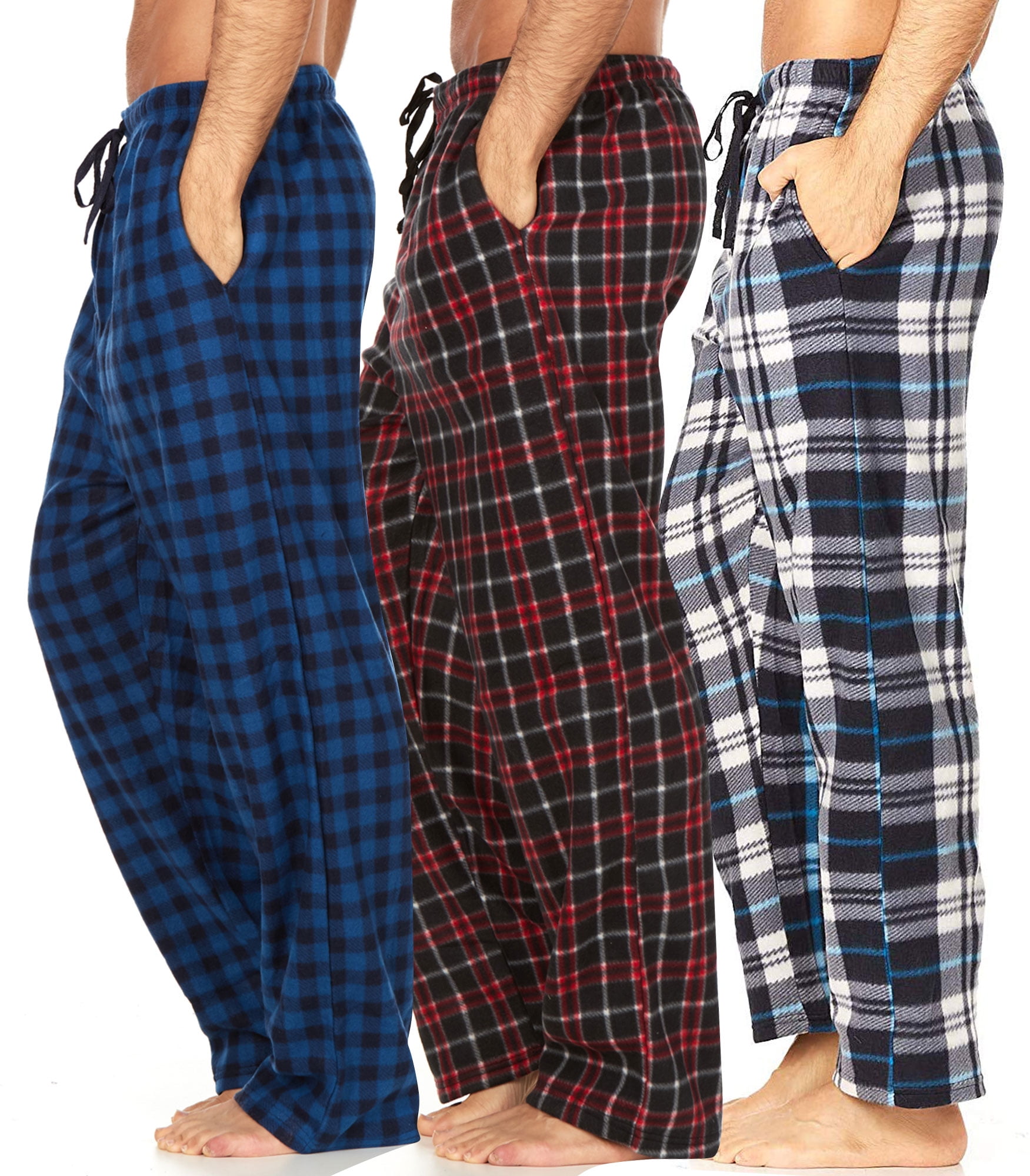 Plaid Flannel Pajama Pants for Men