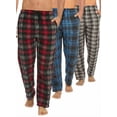 thumbnail image 1 of DARESAY Men’s 3-Pack Microfleece Pajama Pants with Pockets & Drawstring – Soft Lounge & Sleep Pants, Up to 3XL, 1 of 9