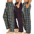 thumbnail image 1 of DARESAY Men’s 3-Pack Microfleece Pajama Pants with Pockets & Drawstring – Soft Lounge & Sleep Pants, Up to 3XL, 1 of 9