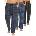 thumbnail image 1 of DARESAY Men’s 3-Pack Microfleece Pajama Pants with Pockets & Drawstring – Soft Lounge & Sleep Pants, Up to 3XL, 1 of 9