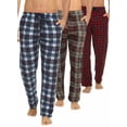 thumbnail image 1 of DARESAY Men’s 3-Pack Microfleece Pajama Pants with Pockets & Drawstring – Soft Lounge & Sleep Pants, Up to 3XL, 1 of 9