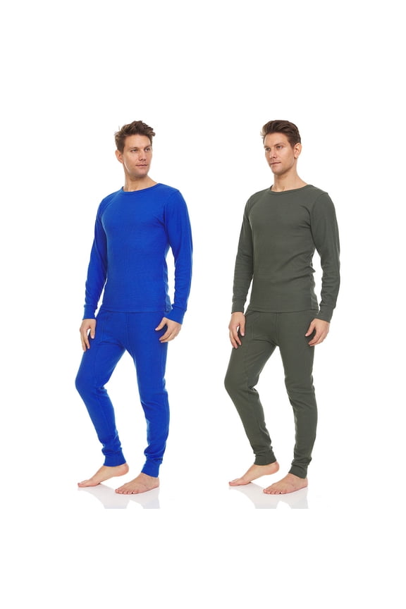 Mens Baselayer PJ Set, Mens Thermal Sets up to 3XL (2 Sets)