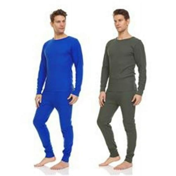 DARESAY Mens Baselayer PJ Set, Mens Thermal Sets up to 3XL (2 Sets)