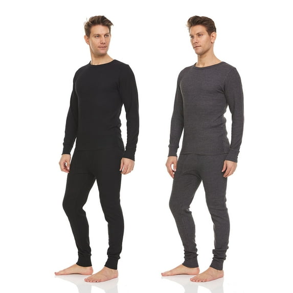 DARESAY Mens Baselayer PJ Set, Mens Thermal Sets up to 3XL (2 Sets)