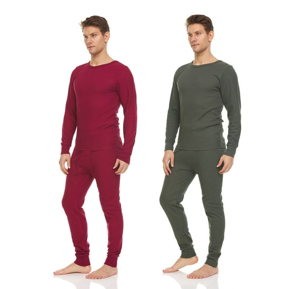 DARESAY Mens Baselayer PJ Set, Mens Thermal Sets up to 3XL (2 Sets)
