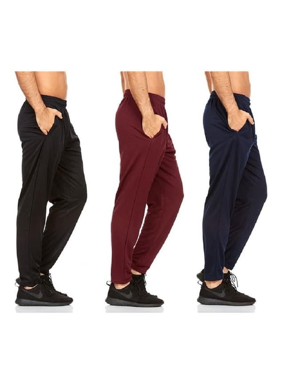 Mens Closed Athletic Pants With Draw Cord And Pockets (Pack of 3)