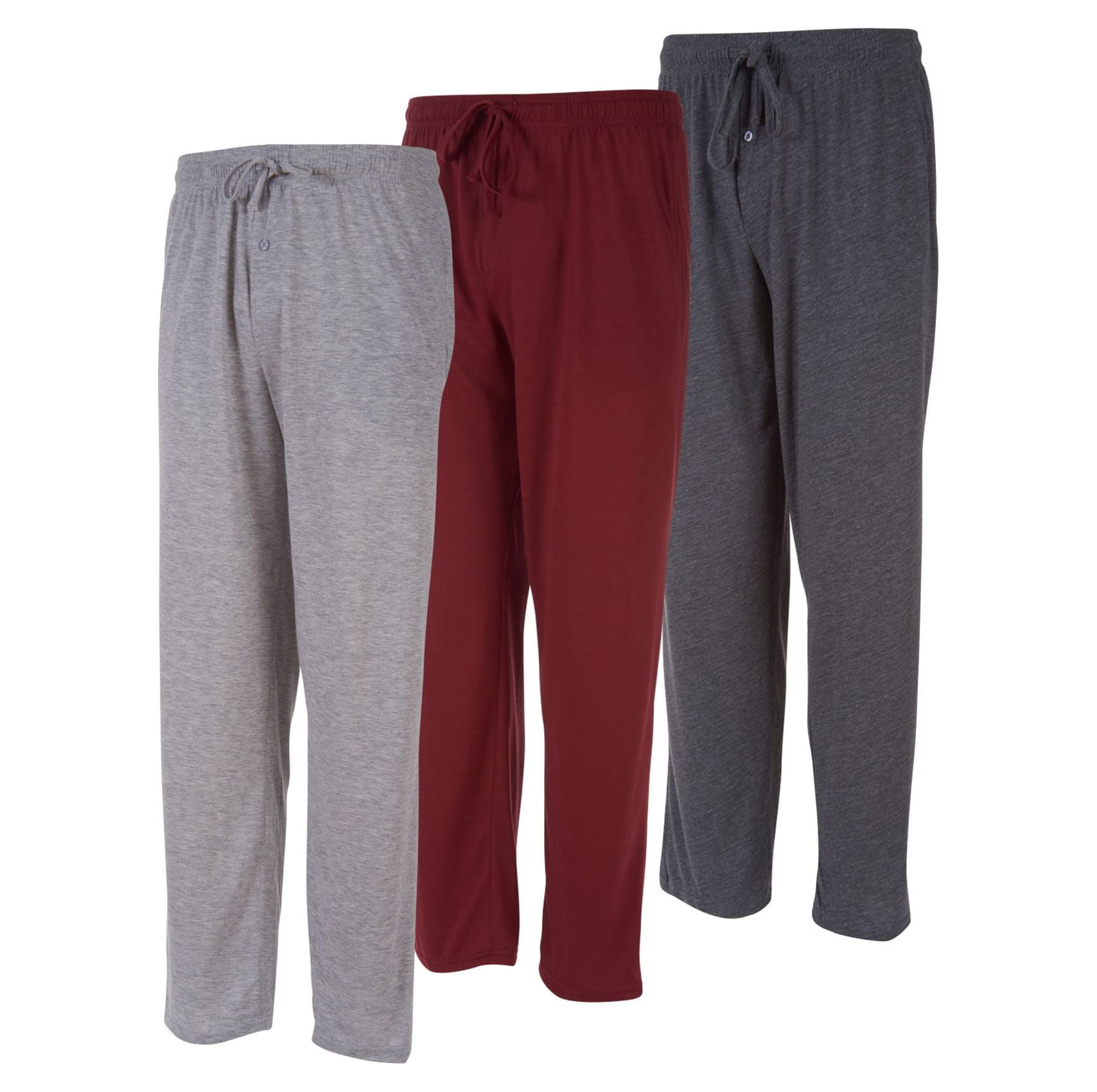 Studio  Pack of 2 Burgundy/Grey Check Fleece Pyjama Pants