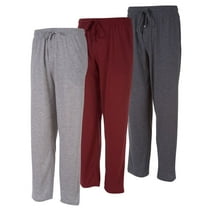 DARESAY Mens Lightweight Knit Lounge Pants, Mens Jogging Pants, Mens Pajama Pants with Pockets, up to 3XL (3 Pack)