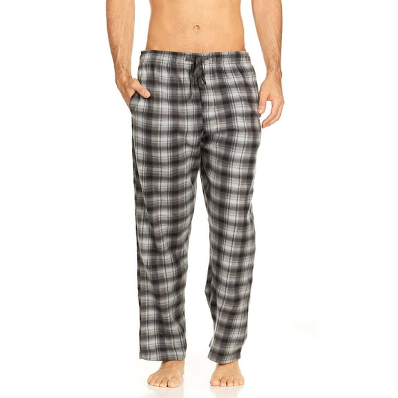 DARESAY Mens Microfleece Pajama Pants/Lounge Wear Pockets, Blue Black, 3X-Large