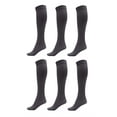 thumbnail image 1 of DARESAY Women Trouser Socks with Comfort Band Spandex Opaque Knee High - 6-Pack, 1 of 6