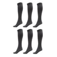 thumbnail image 1 of DARESAY Women Trouser Socks with Comfort Band Spandex Opaque Knee High - 6-Pack, 1 of 5