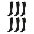 thumbnail image 1 of DARESAY Women Trouser Socks with Comfort Band Spandex Opaque Knee High - 6-Pack, 1 of 6