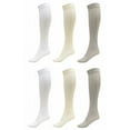 thumbnail image 1 of DARESAY Women Trouser Socks with Comfort Band Spandex Opaque Knee High - 6-Pack, 1 of 6