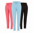 thumbnail image 1 of DARESAY Women’s Fleece Jogger Sweatpants 3-Pack with Pockets, Soft Casual Lounge & Workout Pants with Elastic Waist and Ribbed Cuffs, Sizes S–XXL, 1 of 8
