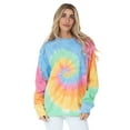 thumbnail image 1 of DARESAY Womens Tie Dye Pullover Fleece Sweatshirts Reg and Big Mens Up to 5XL, 1 of 5