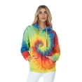 thumbnail image 1 of DARESAY Womens Tie Dye Pullover Hoodie Fleece Sweatshirts Reg and Big Mens Up to 5XL, 1 of 5