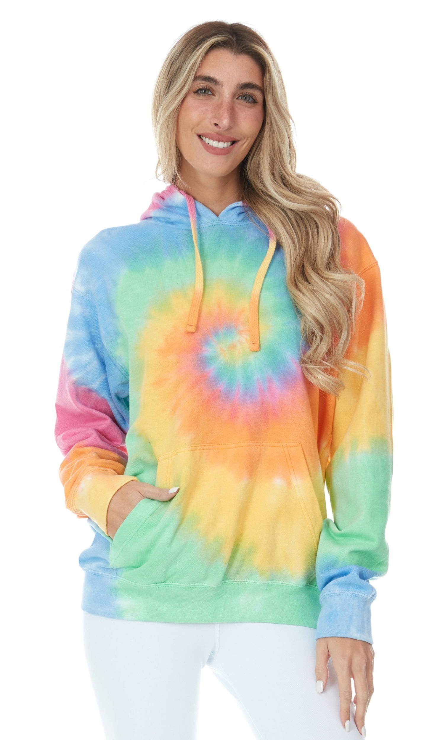 Mineral Wash Tie-Dye Pullover Hoodie