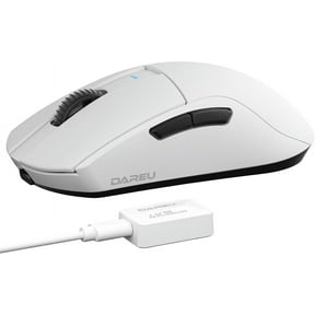 DAREU A950pro 4K Wireless Gaming Mouse:55g Ultra-Lightweight,4KHz Polling Rate,PAW3395 Optical Sensor,26K DPI,6 Programmable Buttons,Support 15min Fast Charging &Tri-mode Connection (Black)