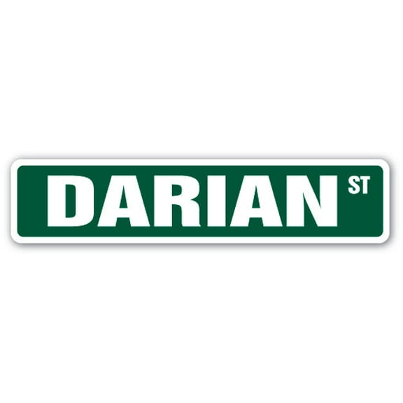 DARIAN Street Sign Childrens Name Room Sign | Indoor/Outdoor |  18" Wide