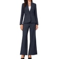 thumbnail image 1 of DARING DIVA 2Pcs Women's Dressy Office Blazer and Pants Set L Navy Blue, 1 of 2