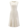 thumbnail image 1 of DARING DIVA A-Line Midi Round Neck Dress 2XL Yellow, 1 of 5