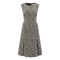 thumbnail image 1 of DARING DIVA A-Line Midi Round Neck Dress M Khaki, 1 of 5