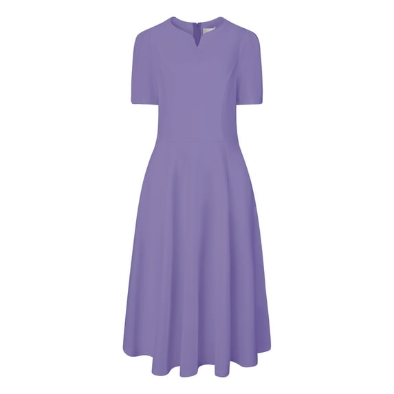 DARING DIVA A-Line Work Church Pockets Dress 2XL Blue Purple