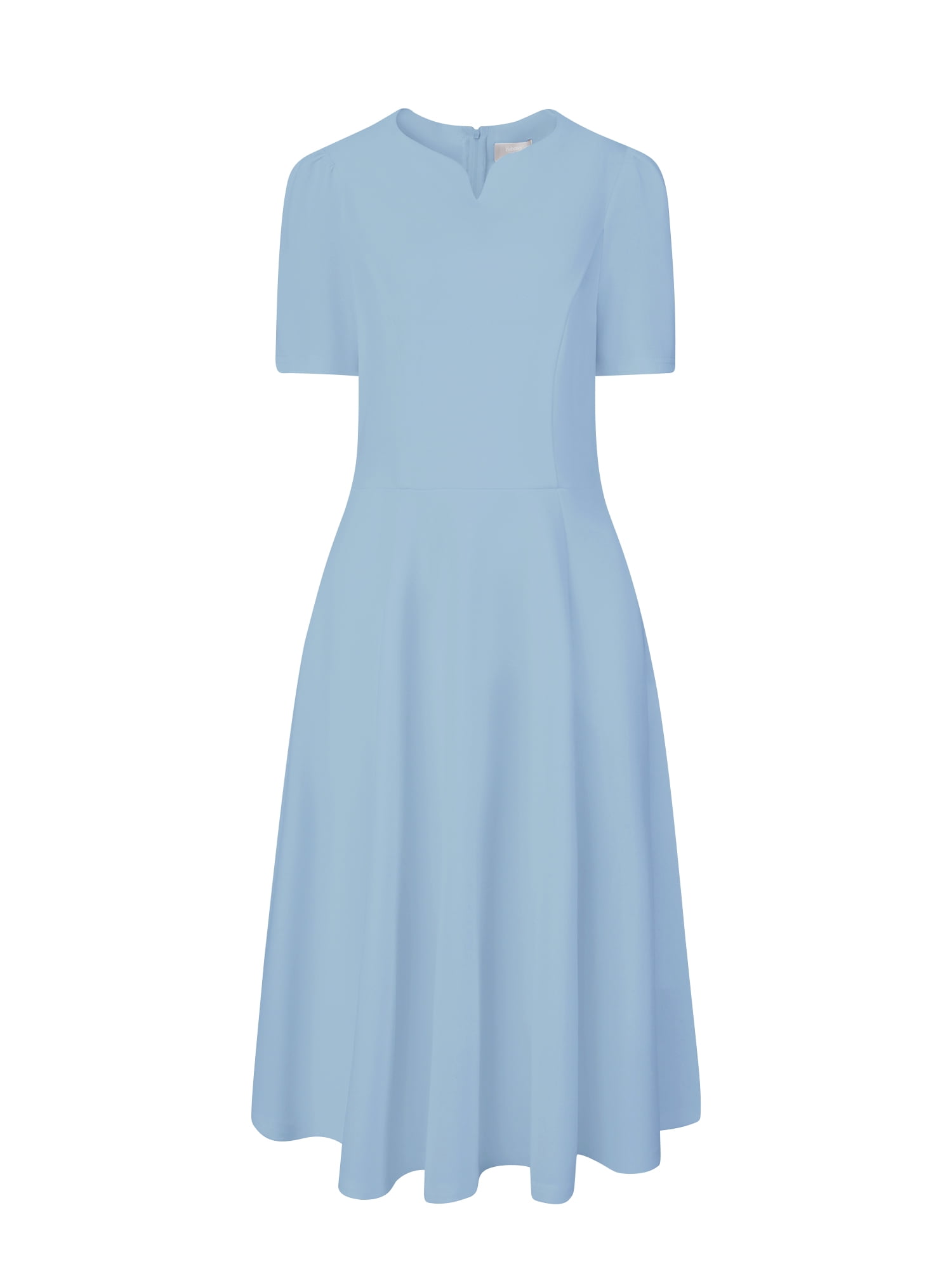 DARING DIVA A-Line Work Church Pockets Dress L Blue