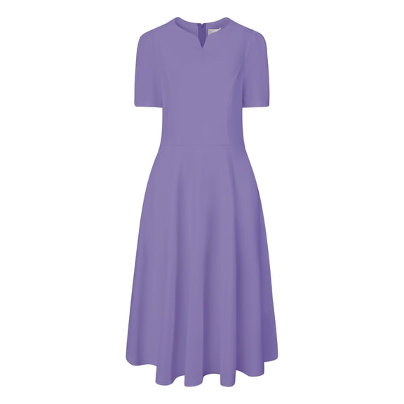 DARING DIVA A-Line Work Church Pockets Dress M Blue Purple