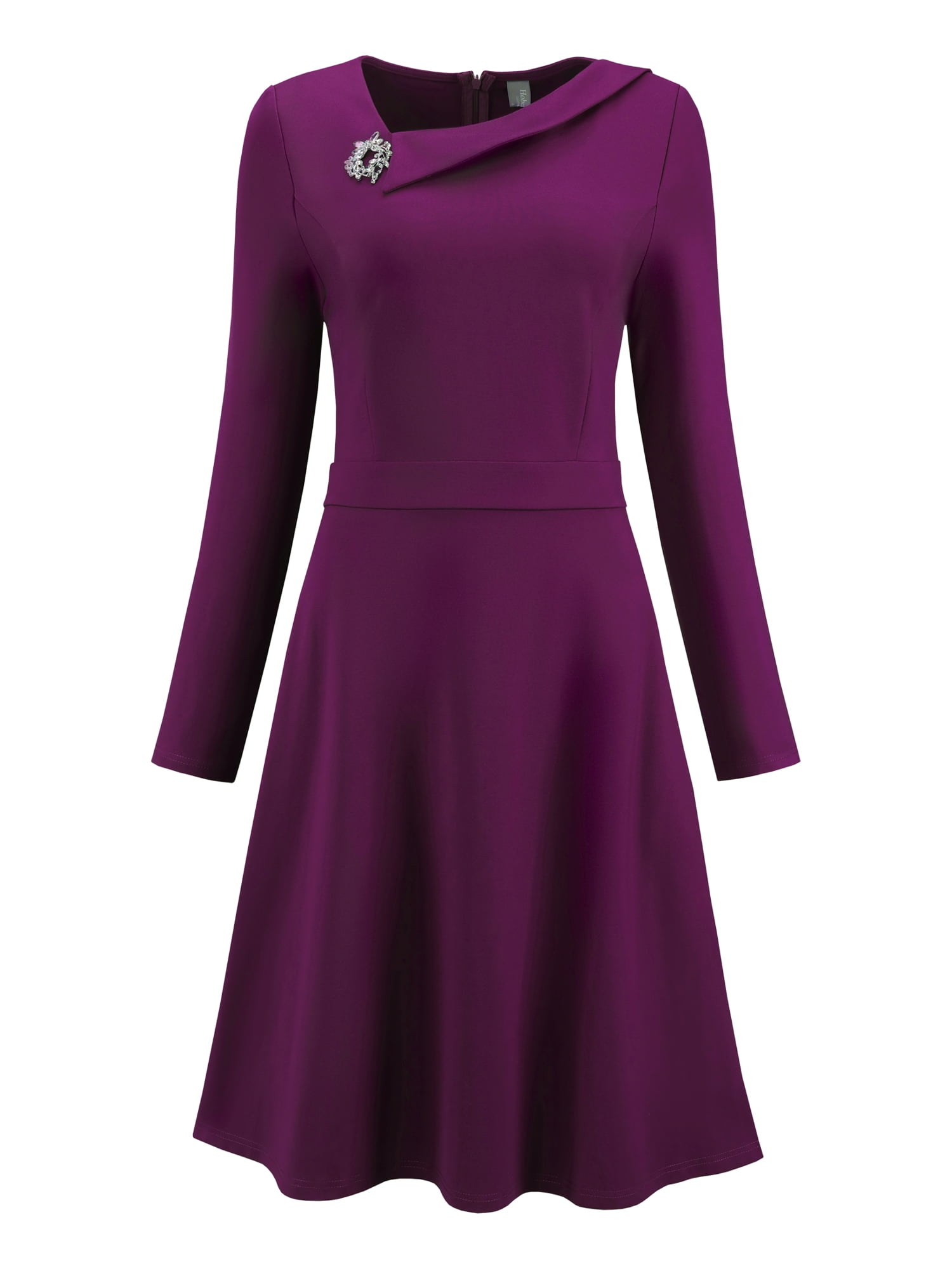 DARING DIVA Elegant A-Line with Asymmetrical Neckline Dress 2XL Purple - Walmart.com DARING DIVA Elegant A-Line with Asymmetrical Neckline Dress 2XL Purple - Walmart.com