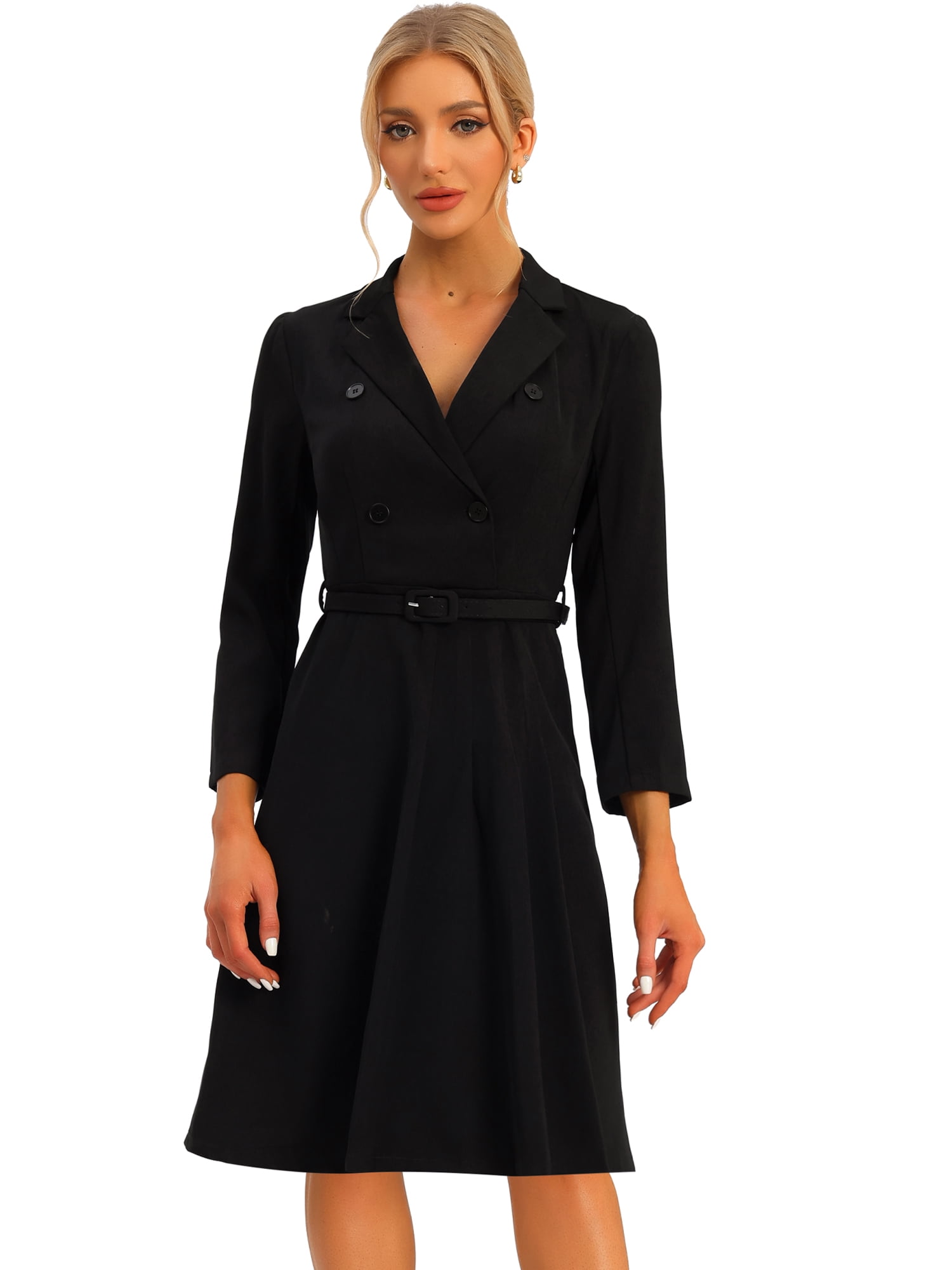 belted black blazer dress Blazer Dress | Sheath Dress