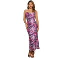 thumbnail image 1 of DARING DIVA Floral Maxi Spaghetti Strap Bodycon Dress XL Lilac, 1 of 6