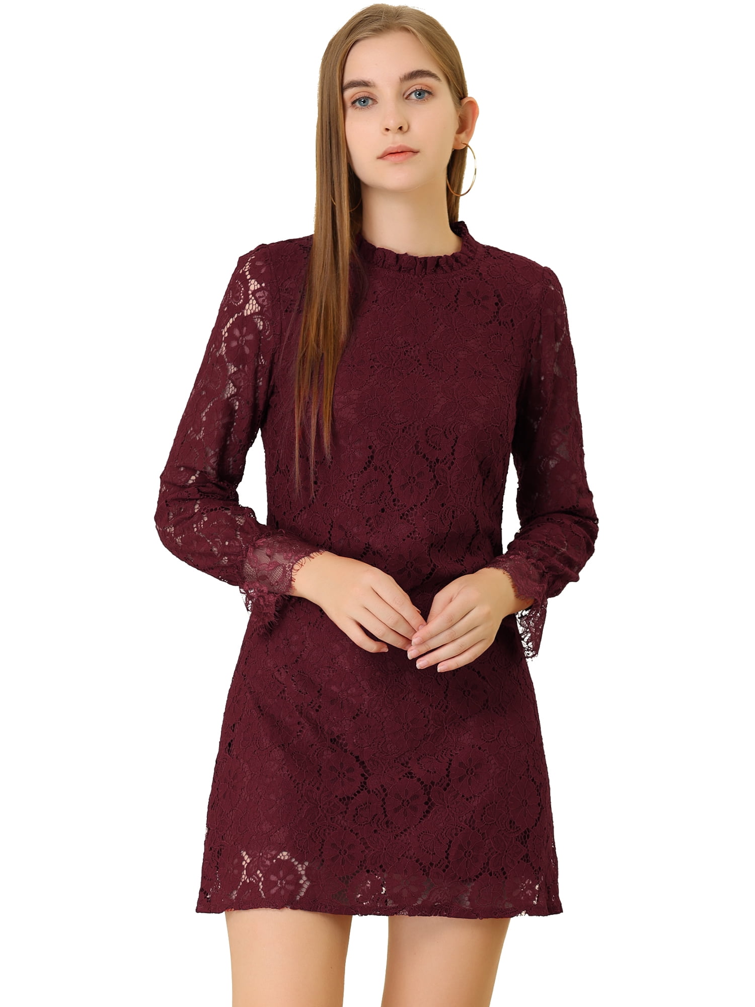 diva mini dress burgundy Lia Maroon Satin Corset Mini Dress main image 0