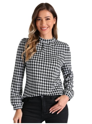 トップス lumignon houndstooth fur knit tops Houndstooth fur knit top
