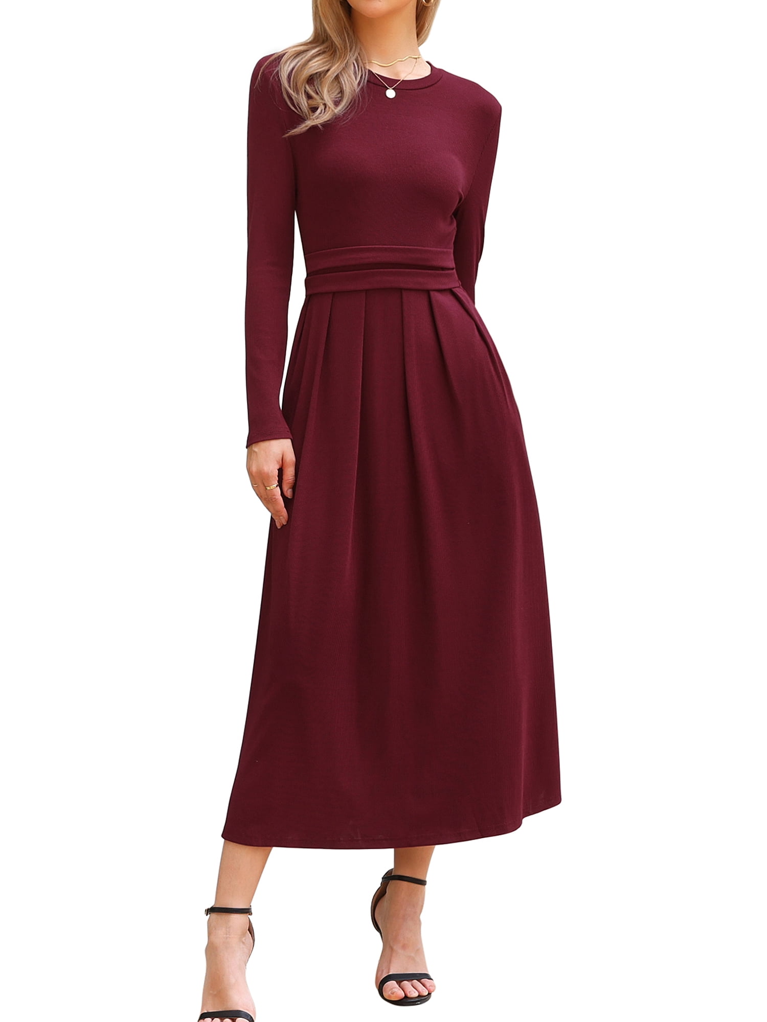 burgundy dress for winter Spinning Round Red Dress, Medium - The Mint Julep Boutique Long sleeves Maroon dress outfit | Little
