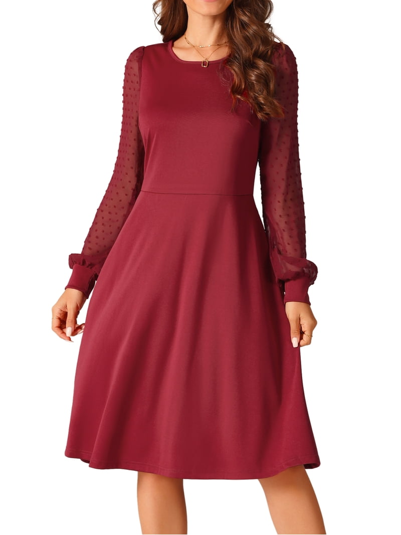 red long sleeve spandex dress Thats So Fetch | Marcia Long Sleeve Dress | Red