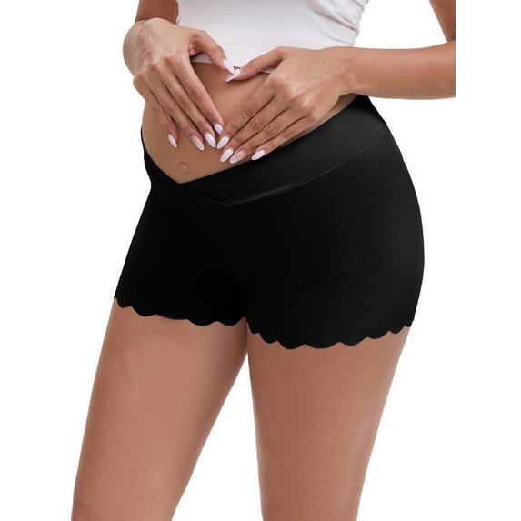 DARING DIVA Maternity Shaping Shorts Underwear Postpartum Boyshorts XL Black
