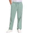 thumbnail image 1 of DARING DIVA Men's Beach Pants Drawstring Waist Breathable Summer Linen Pants 32 Green, 1 of 6