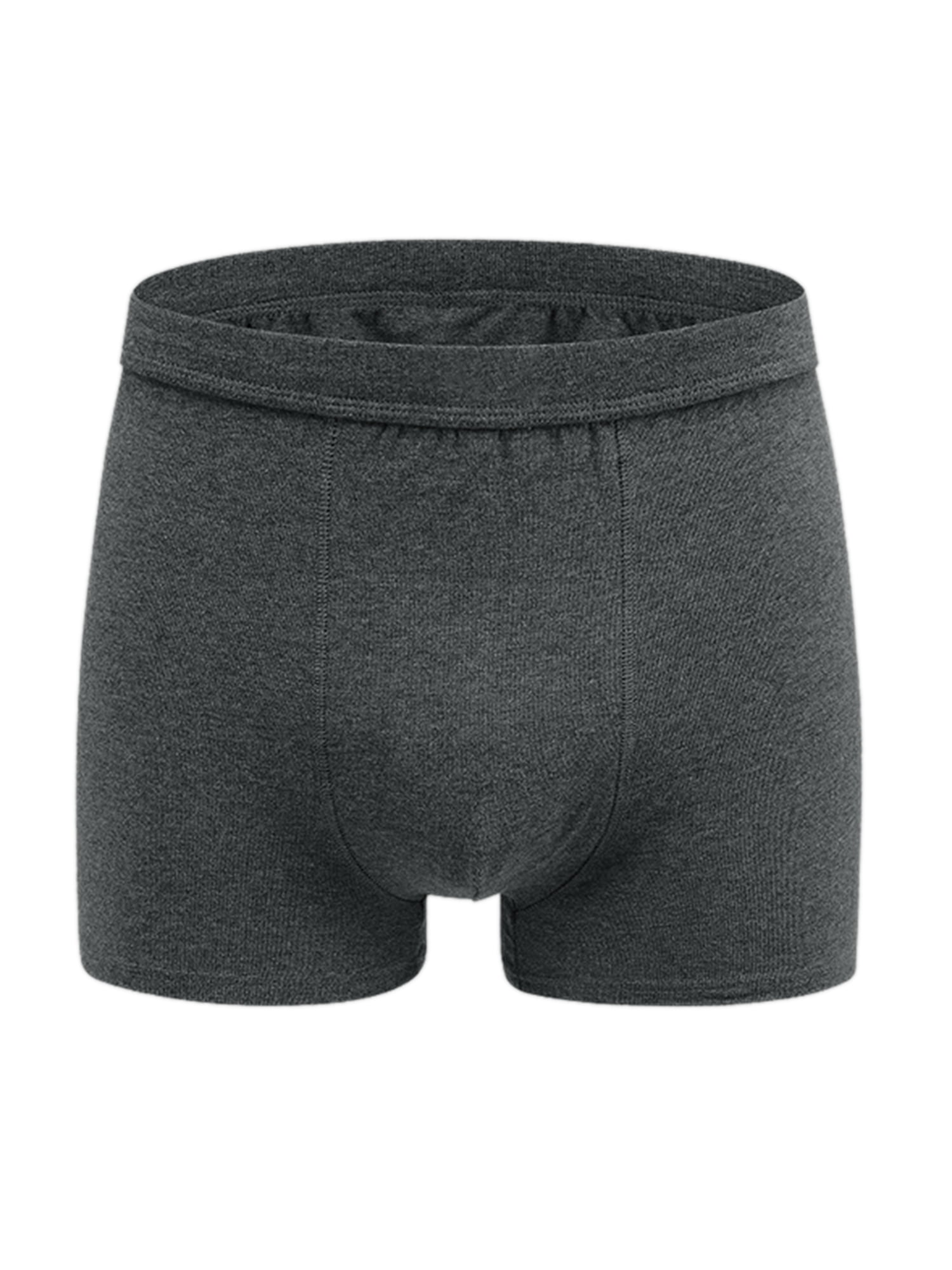 DARING DIVA Men's Big Tall Stretch Waistband Mid-Waisted Underwear 4XL Gray