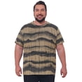 thumbnail image 1 of DARING DIVA Men's Big Tall Tie-Dye Crew Neck Short Sleeve T-Shirts XL Khaki, 1 of 7