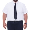 thumbnail image 1 of DARING DIVA Men's Big and Tall Business Dress Shirt with Chest Pocket XL White, 1 of 7