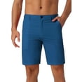 thumbnail image 1 of DARING DIVA Men's Casual Lightweight Flat Front Board Shorts 34 Blue, 1 of 6