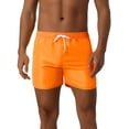 thumbnail image 1 of DARING DIVA Men's Elastic Waist Drawstring Beach Board Shorts 28 Orange, 1 of 6