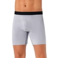 thumbnail image 1 of DARING DIVA Men's Lightweight Solid Color Soft Stretch Open-fly Boxer Briefs 36 Light Gray, 1 of 6